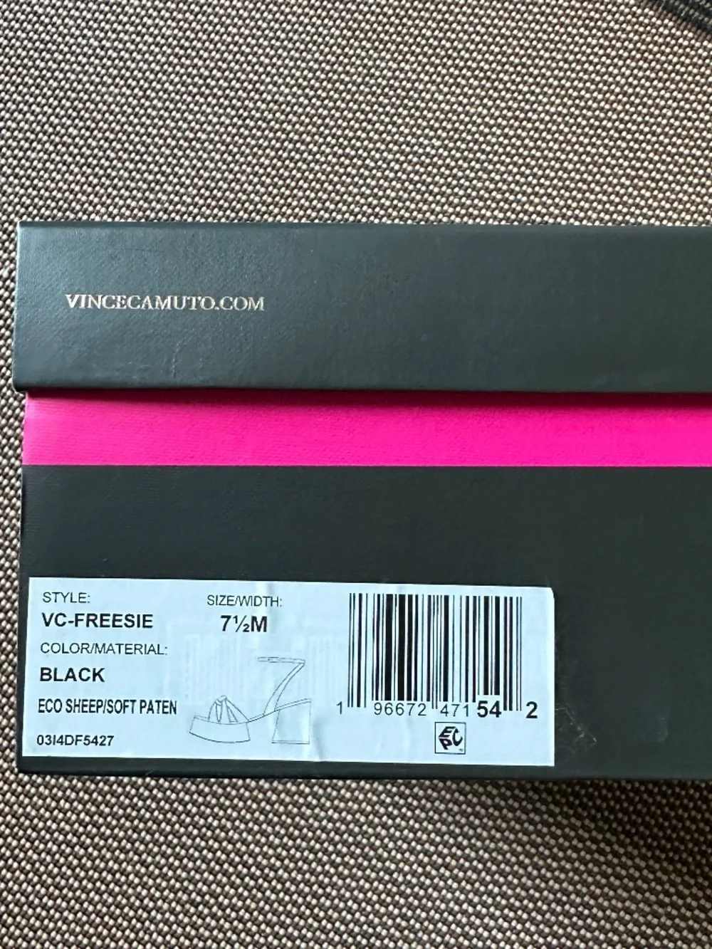 VINCE CAMUTO PLATFORM VS-FREESIE LEATHER SANDALS SIZE 7.5 - Picture 12 of 12